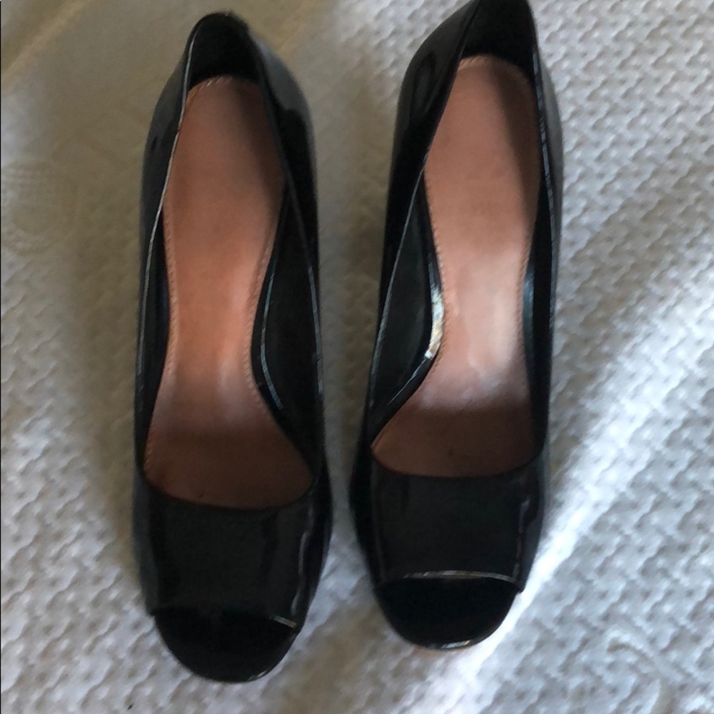 Bleach patent leather heels